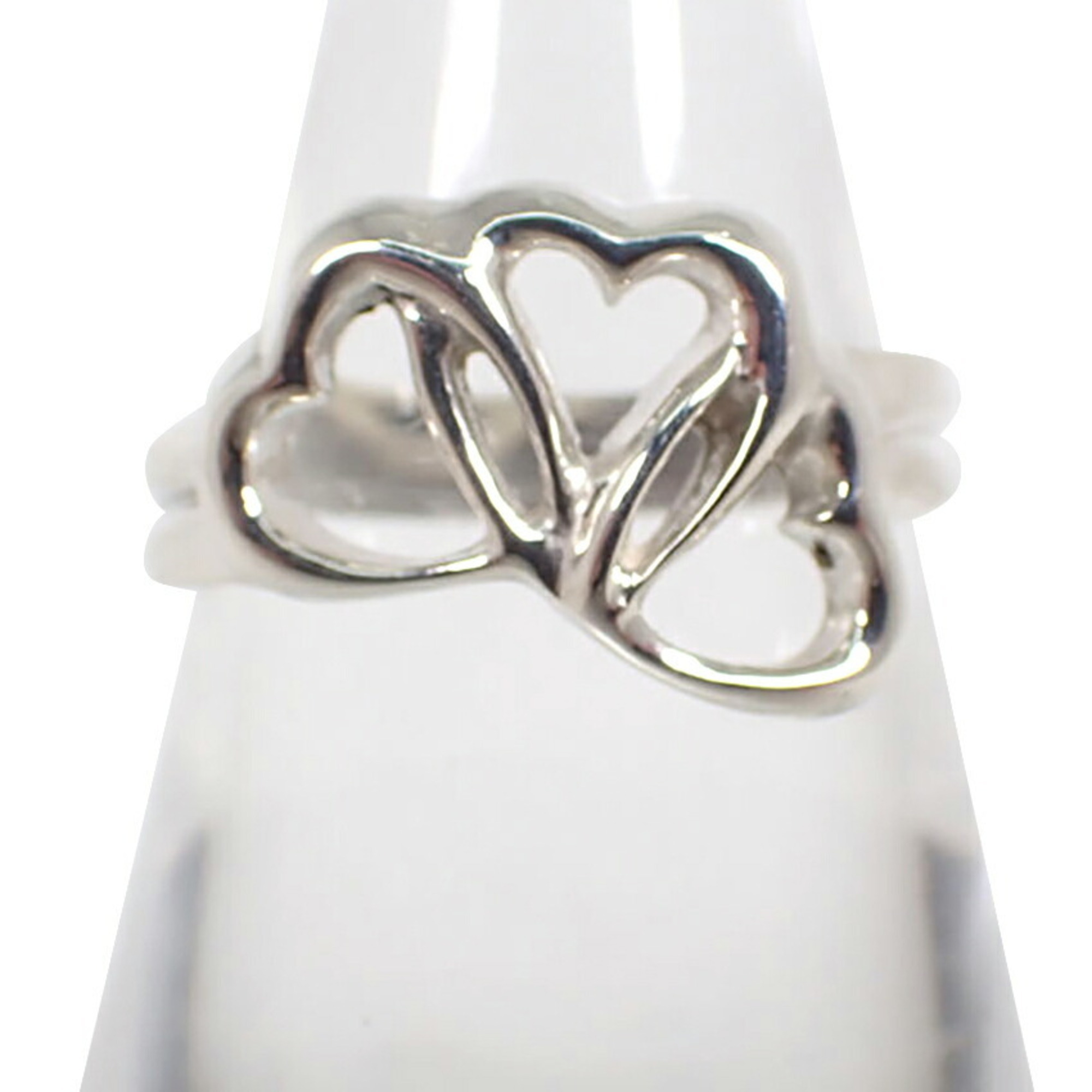 Tiffany & Co. 925 Triple Heart Ring, Size 12.5